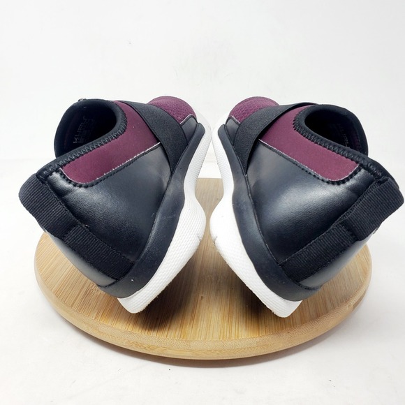KURU Shoes Womens 6.5 Ellie Purple Black Comfort Slip On Moc Loafer Sneaker